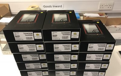 Zone 1 Android Tablets being prepared for shipment