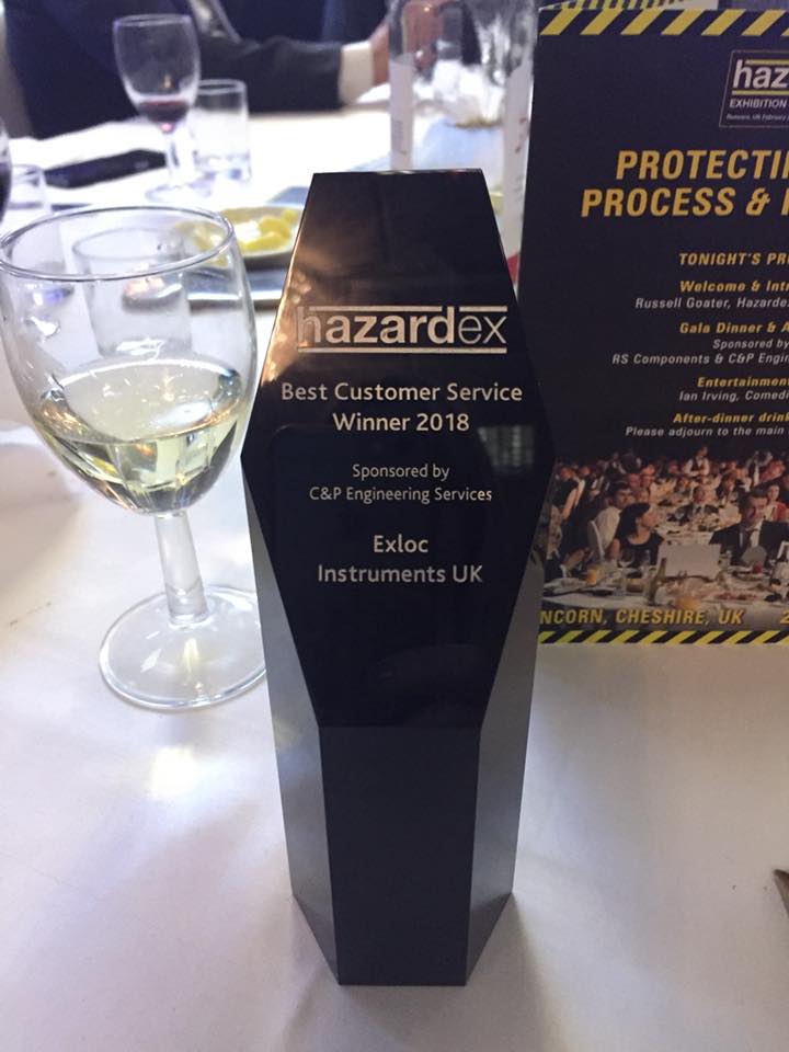 Exloc Instruments receive Best Customer Service Award
